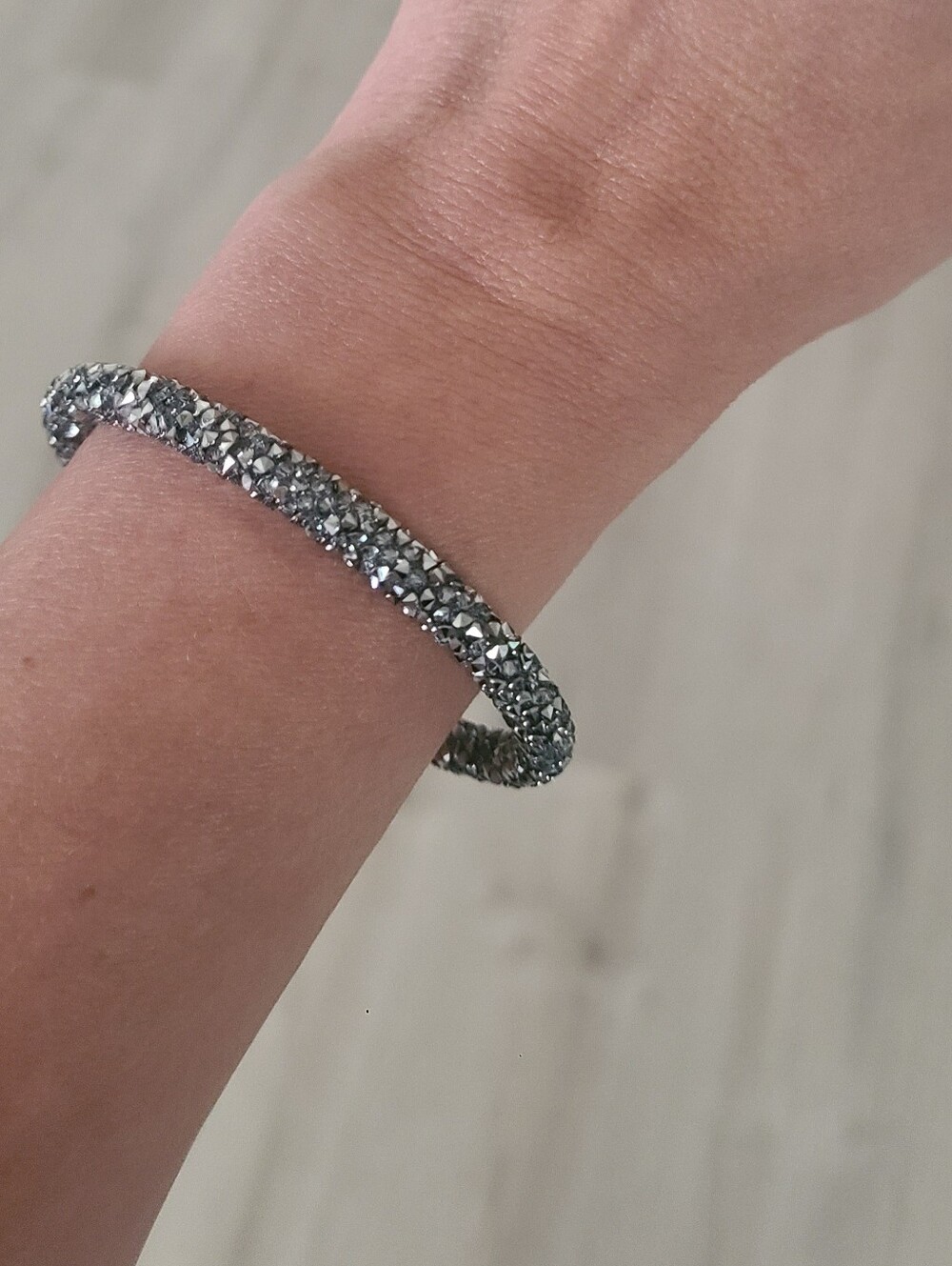 Swarovski Crystaldust Cuff Bangle Bracelet 5250071- Excellent Condition